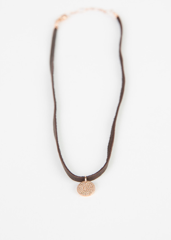 Jewels by Piper Diamond Disc Choker Necklace Jewels by Piper Diamond Disc Choker Necklace
