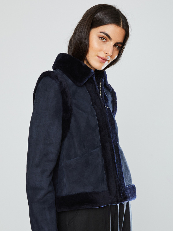 Ganni Scott Shearling Jacket Ganni Scott Shearling Jacket
