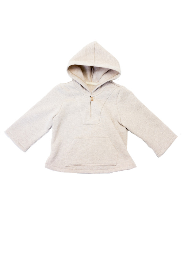 Kid's Boy+Girl Fleece Baja Poncho - Oatmeal Kid's Boy+Girl Fleece Baja Poncho - Oatmeal