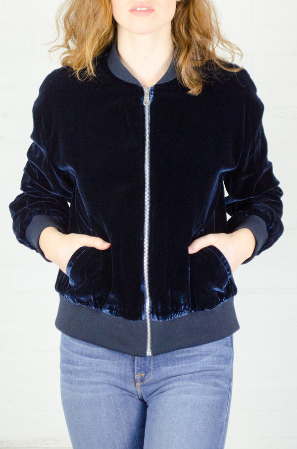 FRAME Denim FRAME 'Le Velvet' Bomber FRAME Denim FRAME 'Le Velvet' Bomber