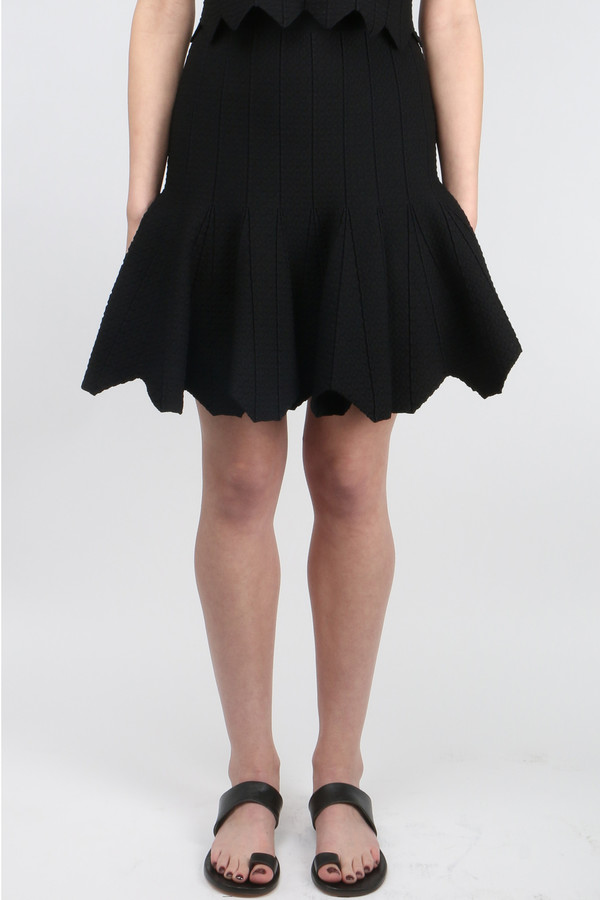 Jonathan Simkhai Pointelle Scallop Skirt Jonathan Simkhai Pointelle Scallop Skirt