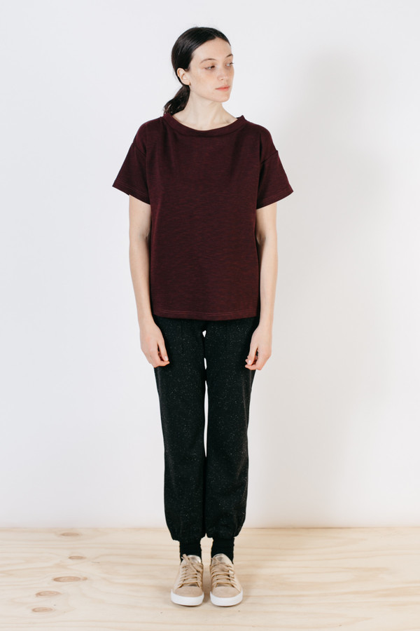 Bridge & Burn Elise Burgundy Slub Knit Bridge & Burn Elise Burgundy Slub Knit