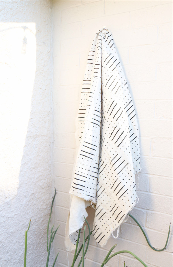Mudcloth in White Mudcloth in White