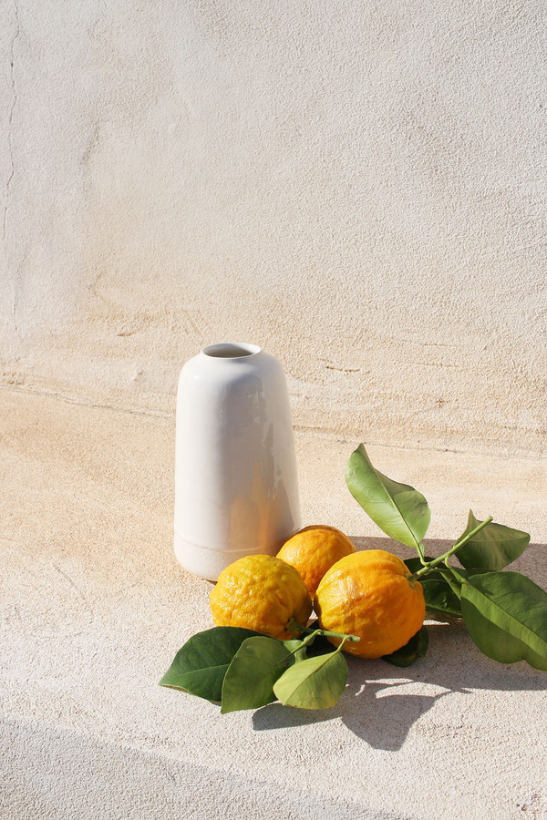 Pilar Vase in White Pilar Vase in White