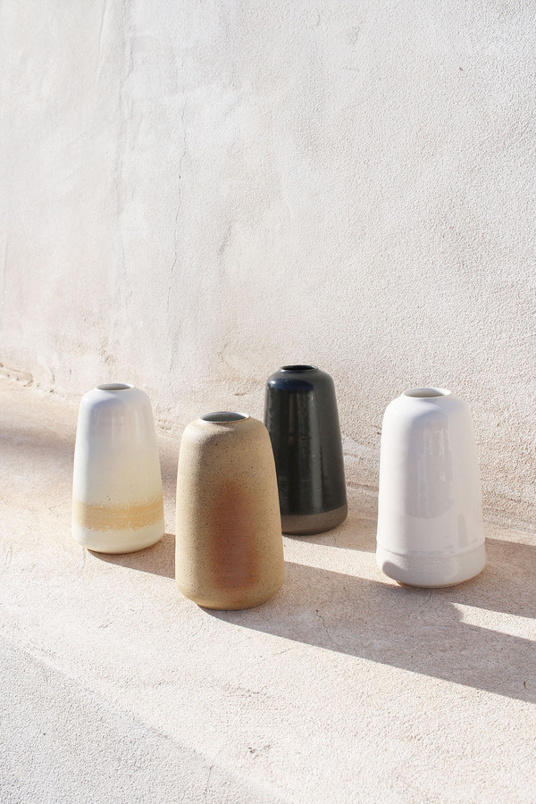 Pilar Vase in White Pilar Vase in White