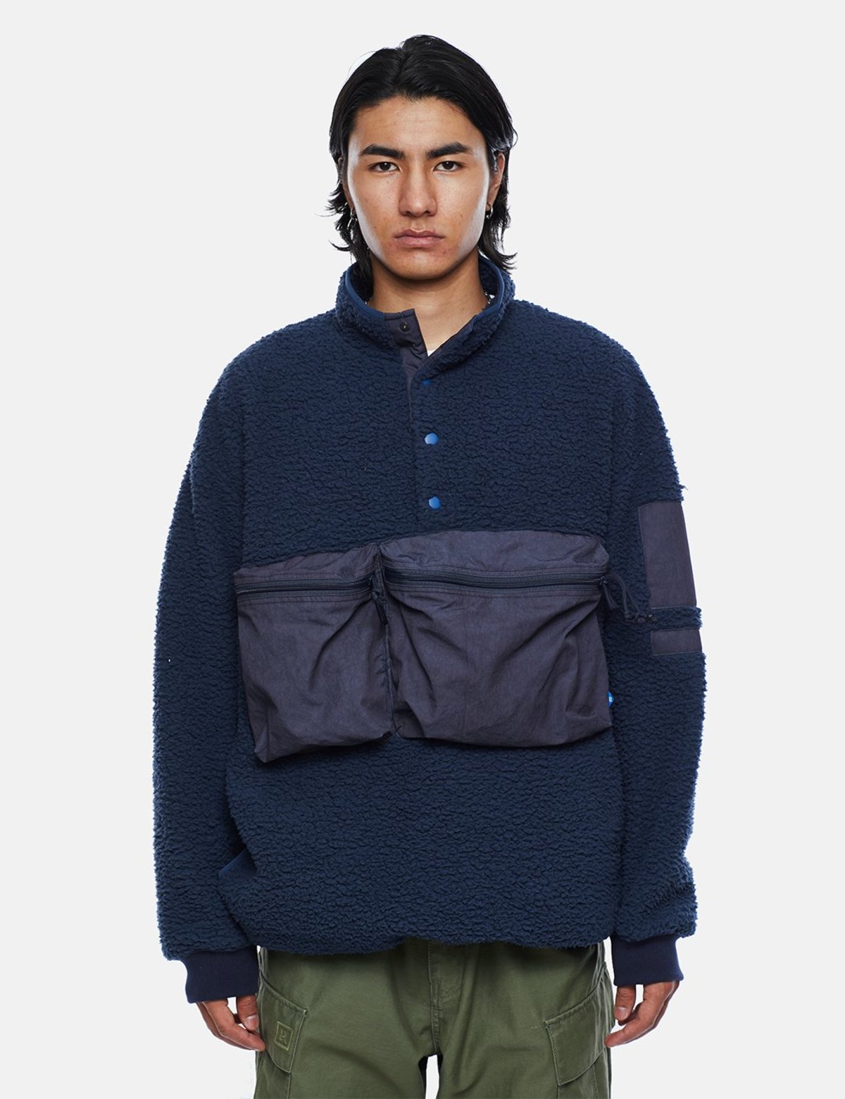 pile fleece pullover