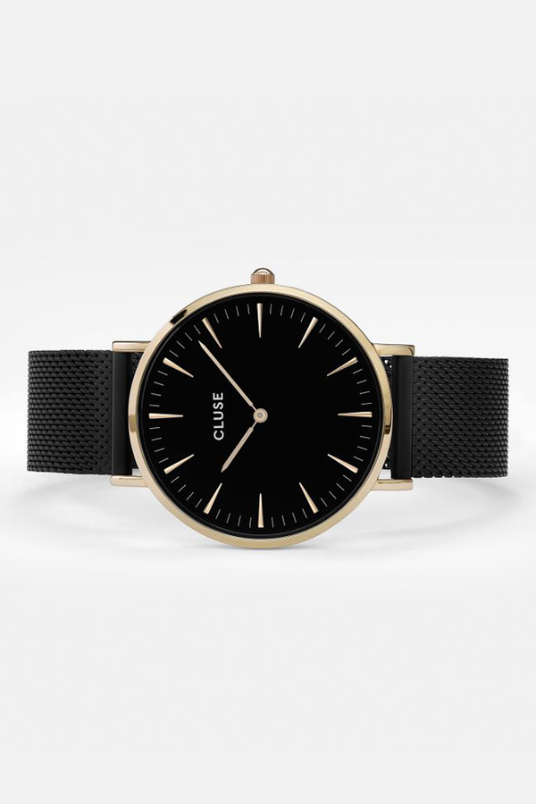 CLUSE WATCH La Boheme Mesh Gold Black/Black CLUSE WATCH La Boheme Mesh Gold Black/Black