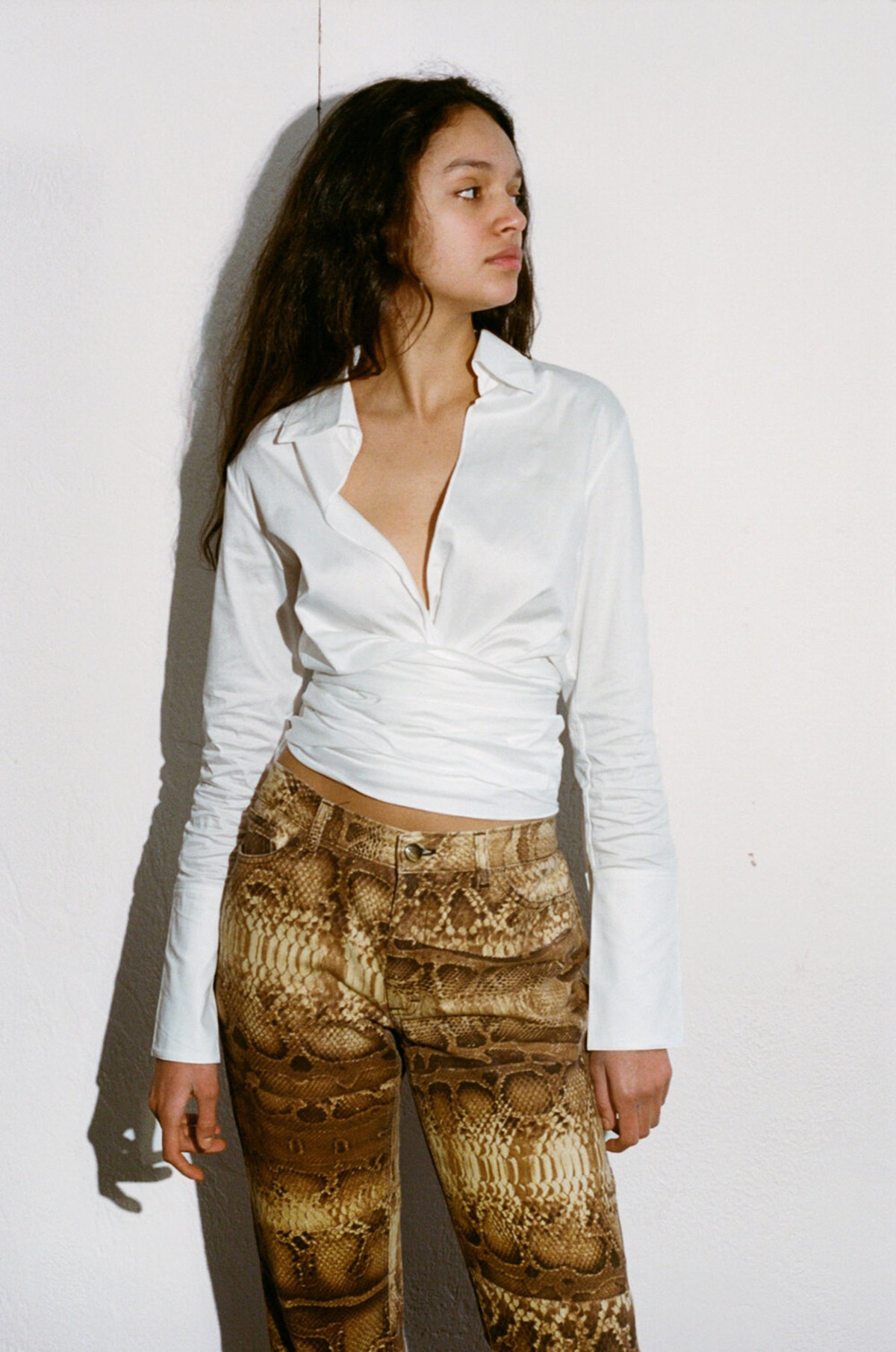 THE LINE BY K Jett Wrap Top White Garmentory