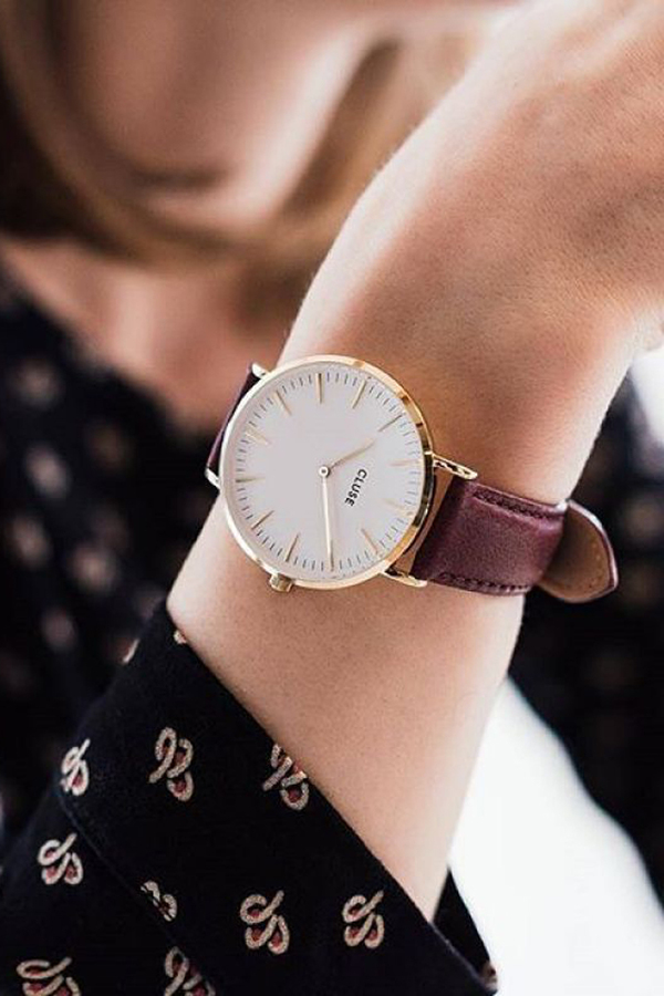 CLUSE WATCH La Boheme Rose Gold White/Marsala CLUSE WATCH La Boheme Rose Gold White/Marsala