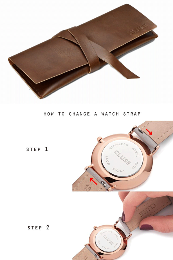 CLUSE WATCH La Boheme Rose Gold White/Grey CLUSE WATCH La Boheme Rose Gold White/Grey
