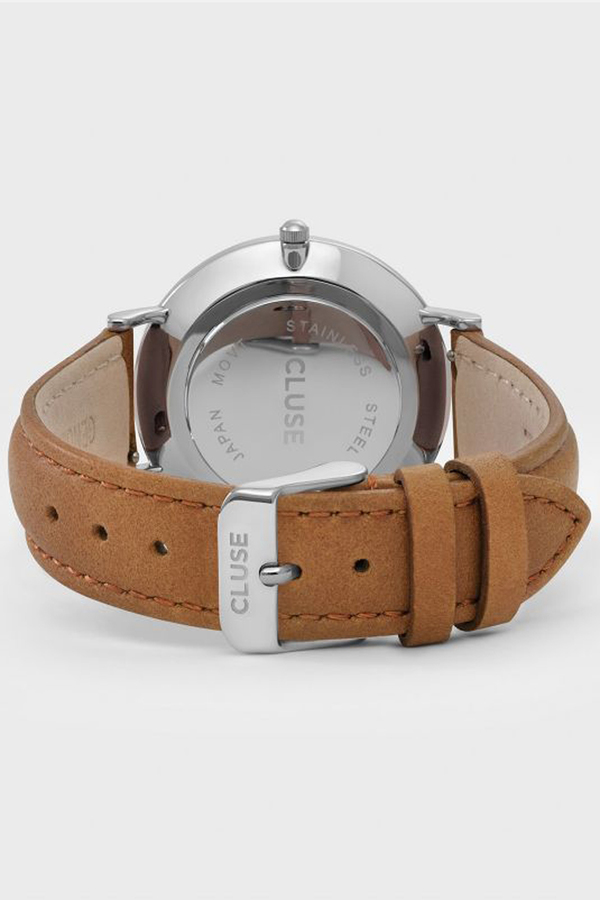 CLUSE WATCH La Boheme Silver White/Caramel CLUSE WATCH La Boheme Silver White/Caramel