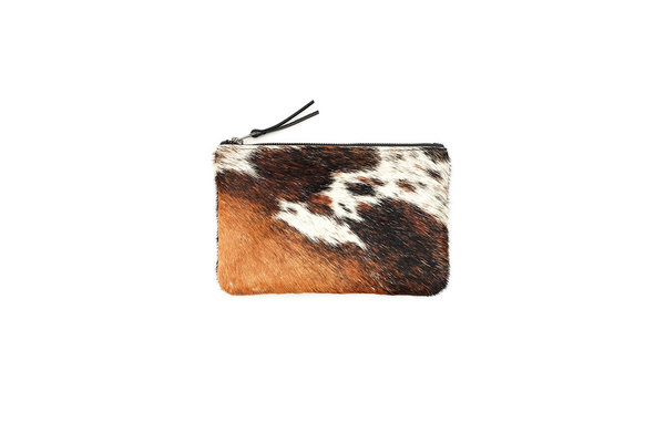 Primecut TRICOLOR COWHIDE MEDIUM POUCH Primecut TRICOLOR COWHIDE MEDIUM POUCH