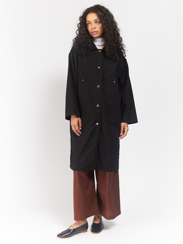 Unisex 69 Simple Coat Black Unisex 69 Simple Coat Black