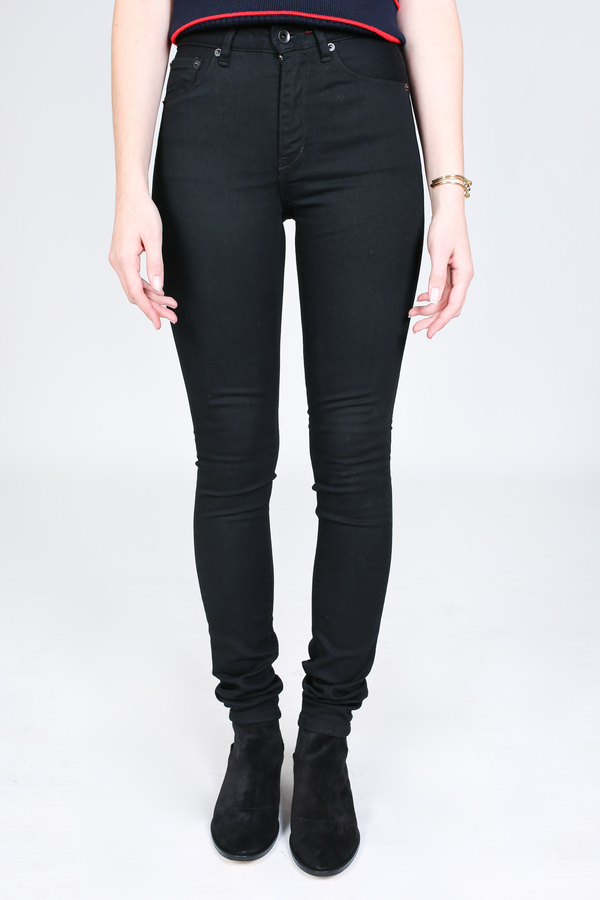 Raleigh Denim Workshop Haywood high rise skinny in black rinse Raleigh Denim Workshop Haywood high rise skinny in black rinse