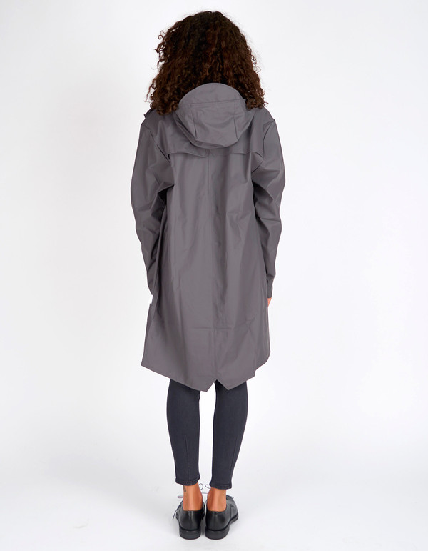 Rains Long Jacket Smoke Rains Long Jacket Smoke