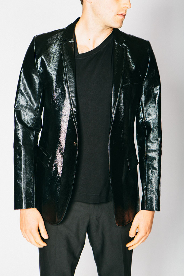 Men's Any Old Iron Lacquered Pony Hair Blazer Men's Any Old Iron Lacquered Pony Hair Blazer