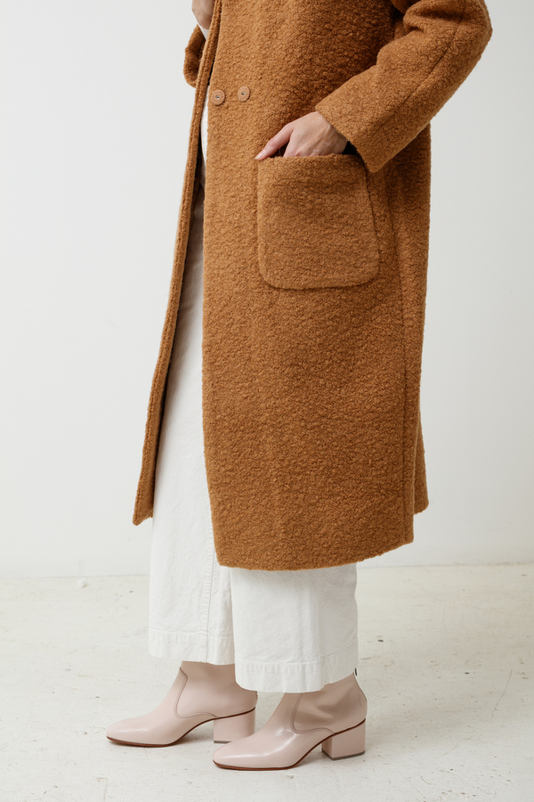 Ganni Fenn Coat - tobacco Ganni Fenn Coat - tobacco