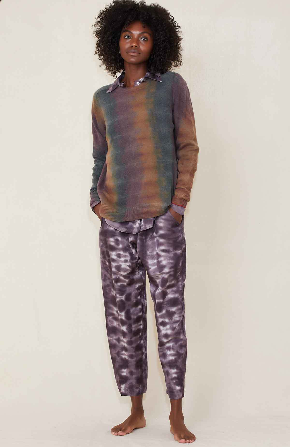 Raquel Allegra Cashmere Crew - Dusty 