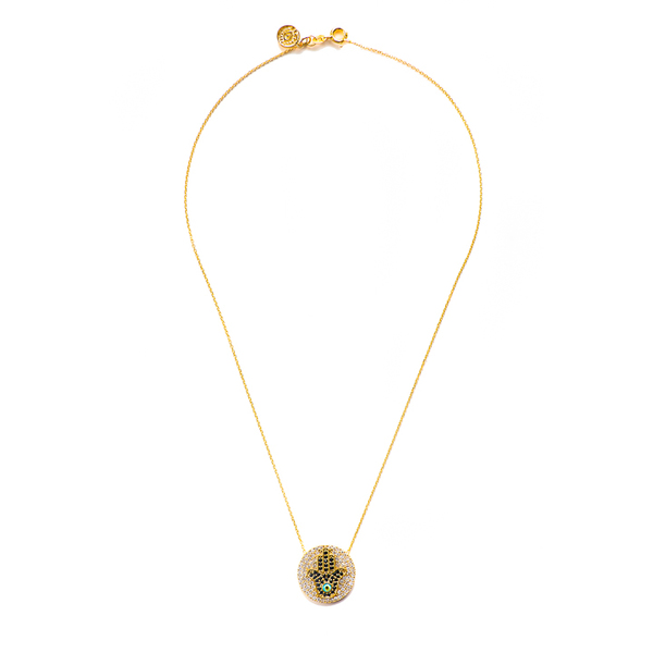 Blee Inara Gold Hamsa Necklace Blee Inara Gold Hamsa Necklace