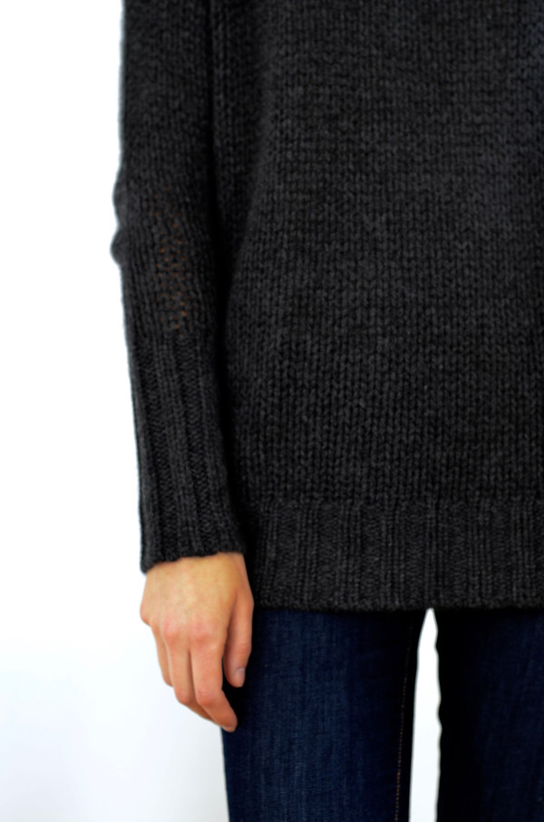 360 Cashmere Rhea Sweater Charcoal 360 Cashmere Rhea Sweater Charcoal