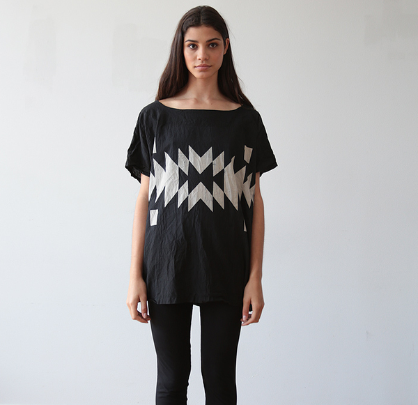Uzi NYC Black Broken Stripe Kimono Uzi NYC Black Broken Stripe Kimono