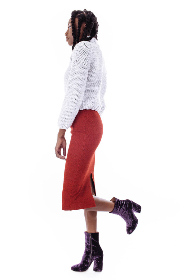 Nanushka Aran Knit Pencil Skirt Nanushka Aran Knit Pencil Skirt