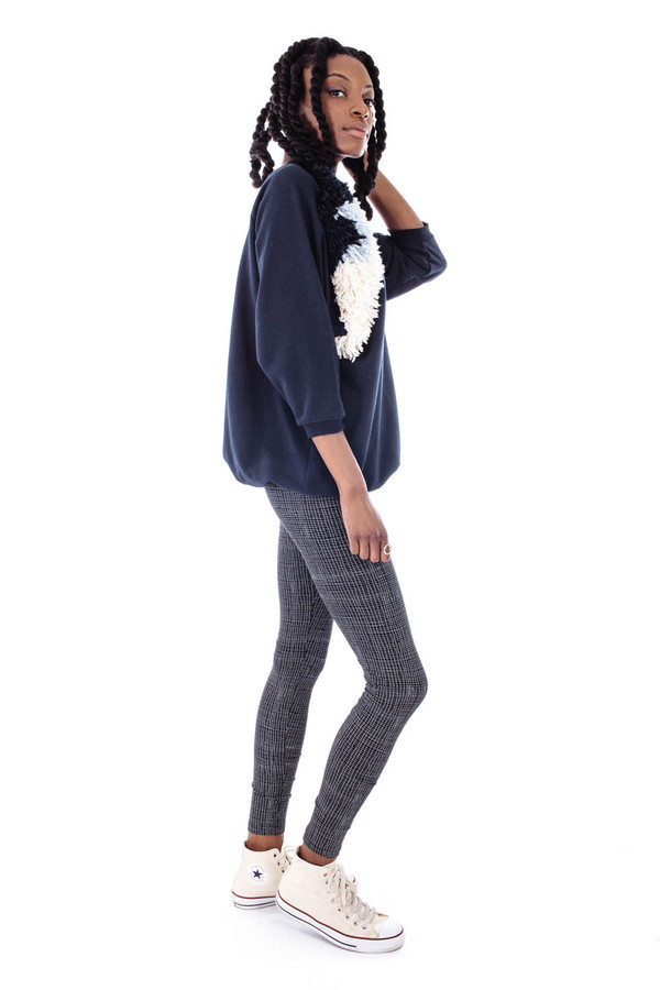 Kowtow Gridlines Legging (Gridlines on Black) Kowtow Gridlines Legging (Gridlines on Black)