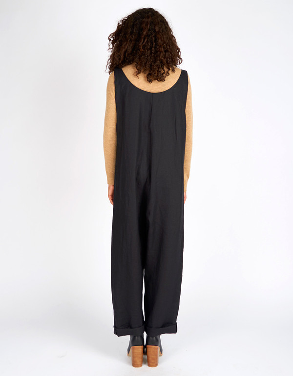 Sunja Link Lounge Overalls Black Sunja Link Lounge Overalls Black