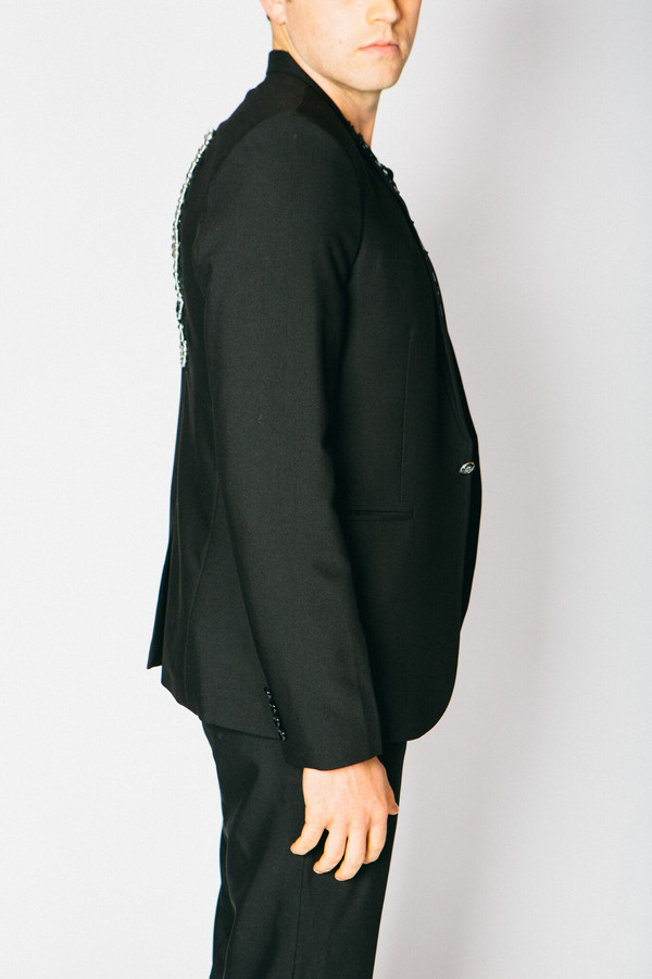 Men's Any Old Iron Pinned Skull Blazer Men's Any Old Iron Pinned Skull Blazer