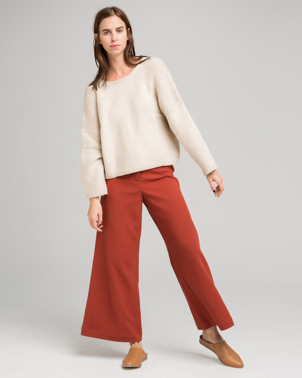 Micaela Greg Woven Stitch Alpaca Sweater Micaela Greg Woven Stitch Alpaca Sweater