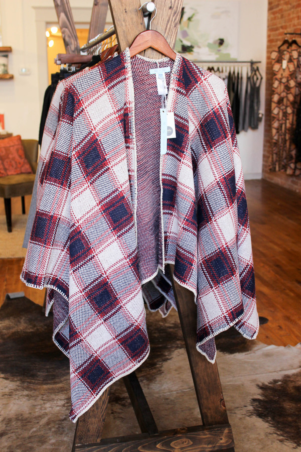 Sunday Supply Co. Plaid Poncho Sunday Supply Co. Plaid Poncho