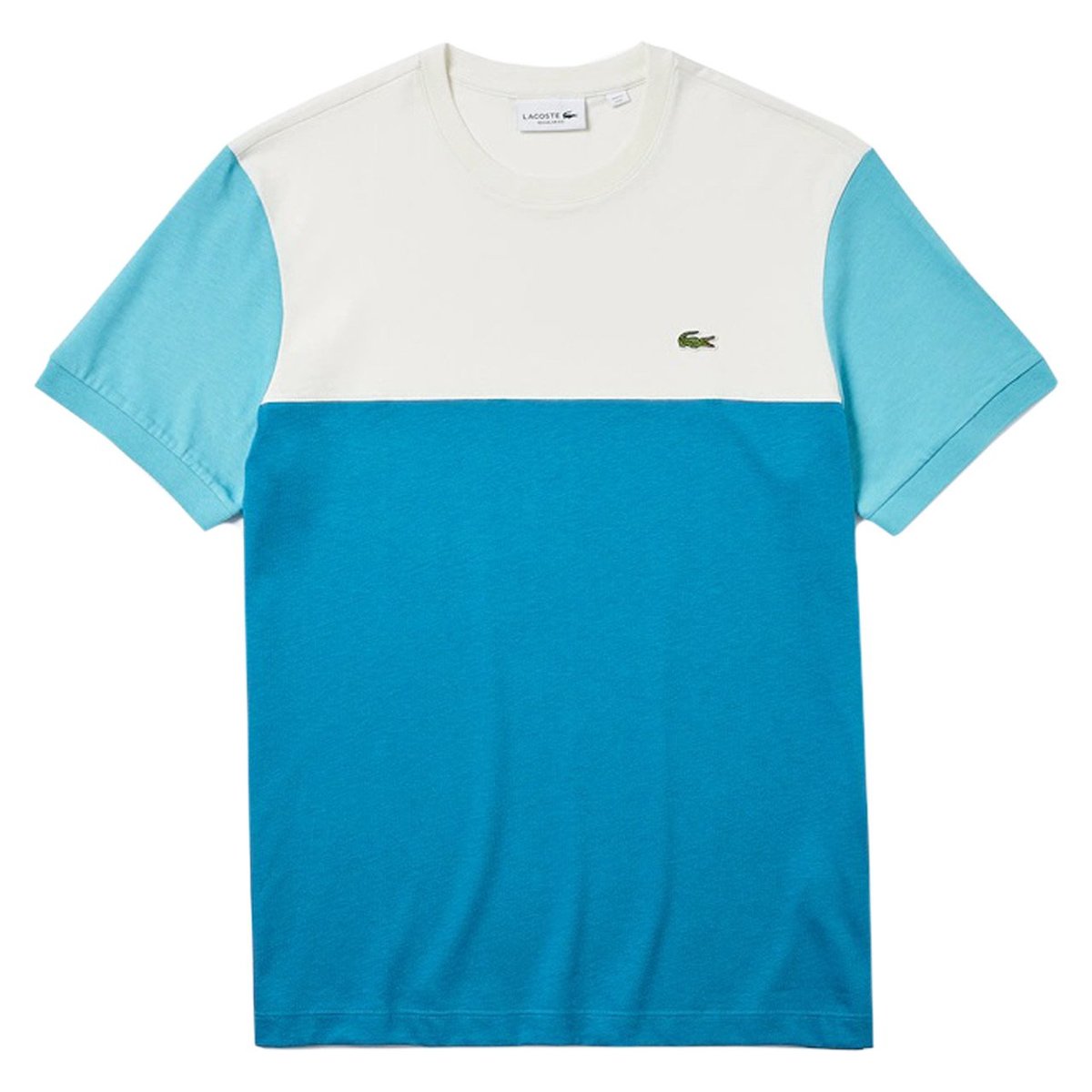 t shirt lacoste bleu turquoise