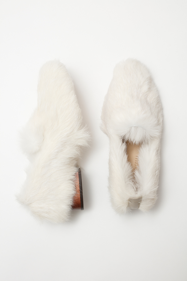 Mari Giudicelli Gavea Loafer - white fur Mari Giudicelli Gavea Loafer - white fur