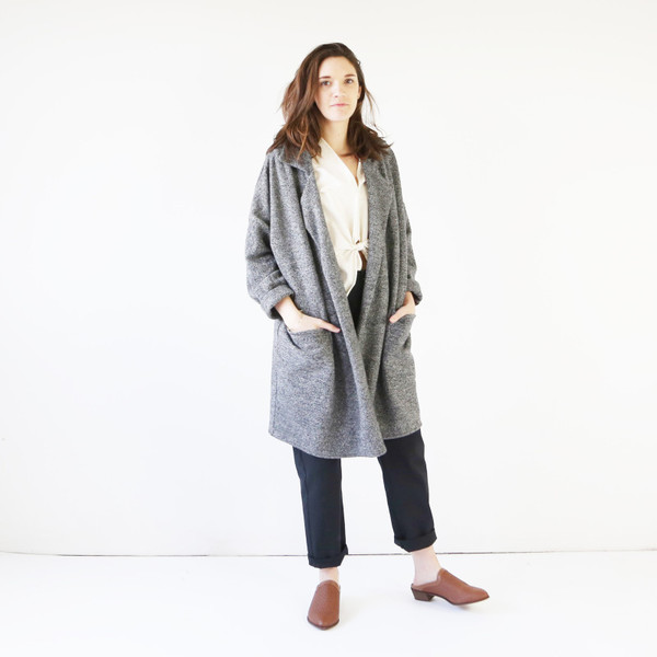 Hackwith Design House Sweater Jacket, Dark Gray Hackwith Design House Sweater Jacket, Dark Gray