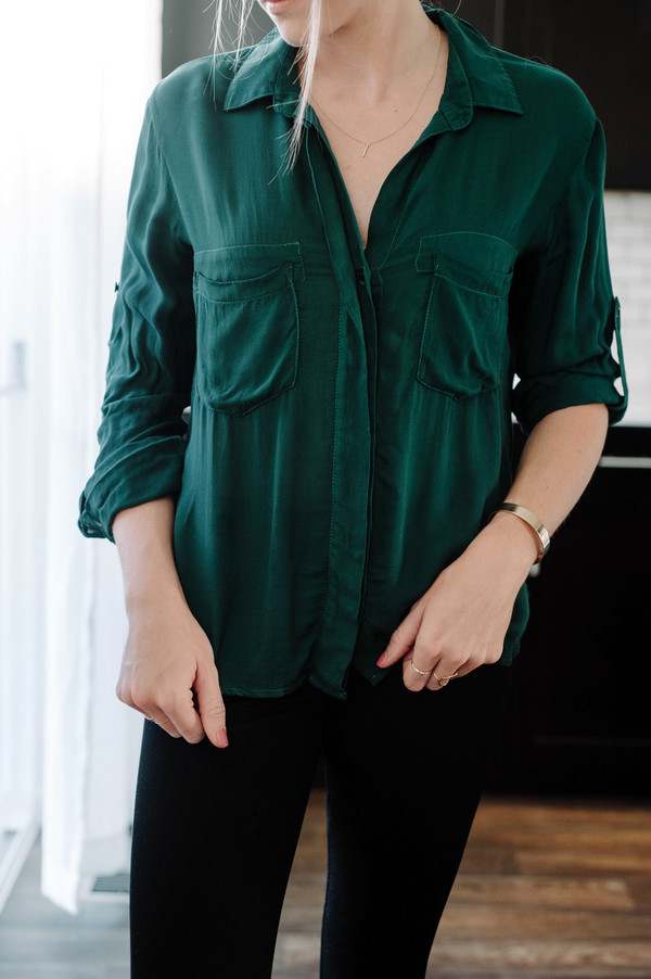 Bella Dahl Splitback Button Down Alpine Bella Dahl Splitback Button Down Alpine