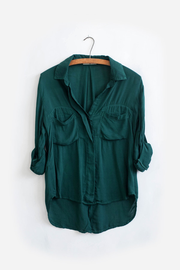 Bella Dahl Splitback Button Down Alpine Bella Dahl Splitback Button Down Alpine