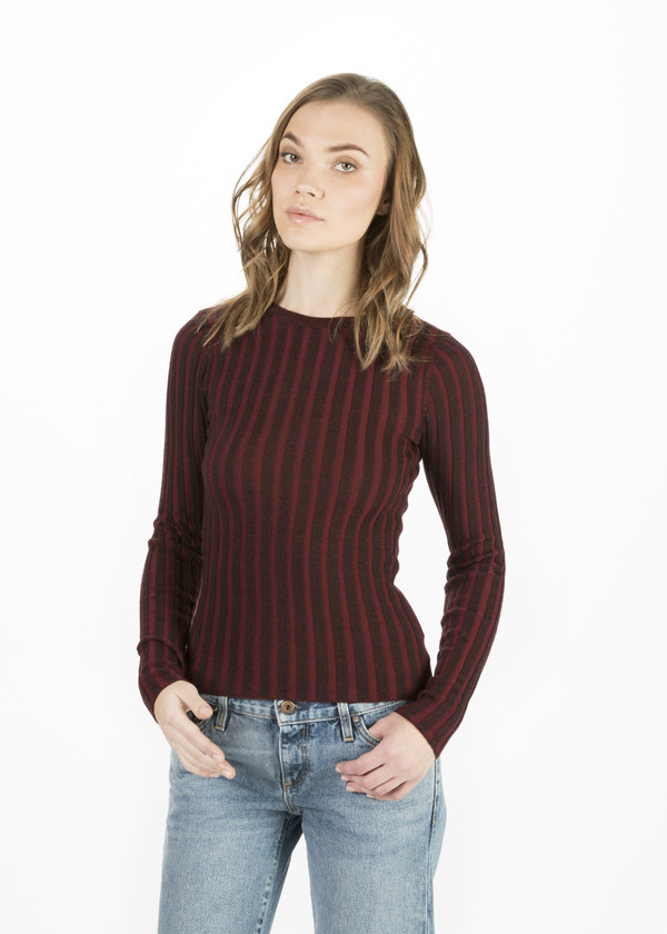 Simon Miller Collis Long Sleeve Rib Tee Simon Miller Collis Long Sleeve Rib Tee