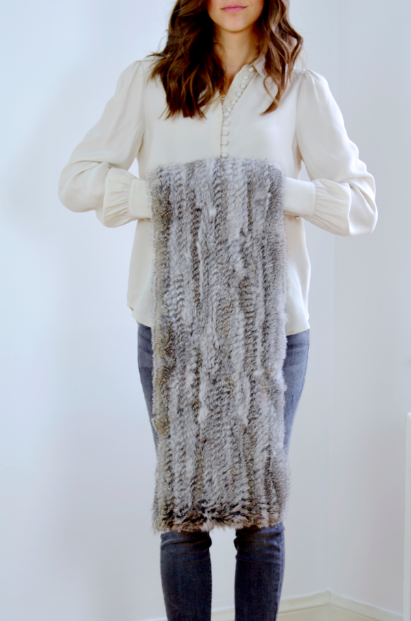 Jocelyn Long Hair Rabbit Infinity Scarf Jocelyn Long Hair Rabbit Infinity Scarf