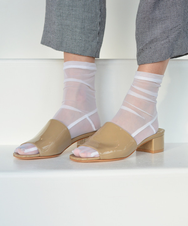 Maryam Nassir Zadeh Camel Patent Sophie Slide Maryam Nassir Zadeh Camel Patent Sophie Slide