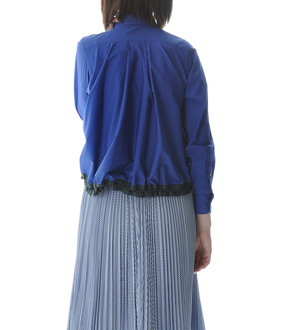 Sacai Luck Blue Blouse Drawstring Sacai Luck Blue Blouse Drawstring