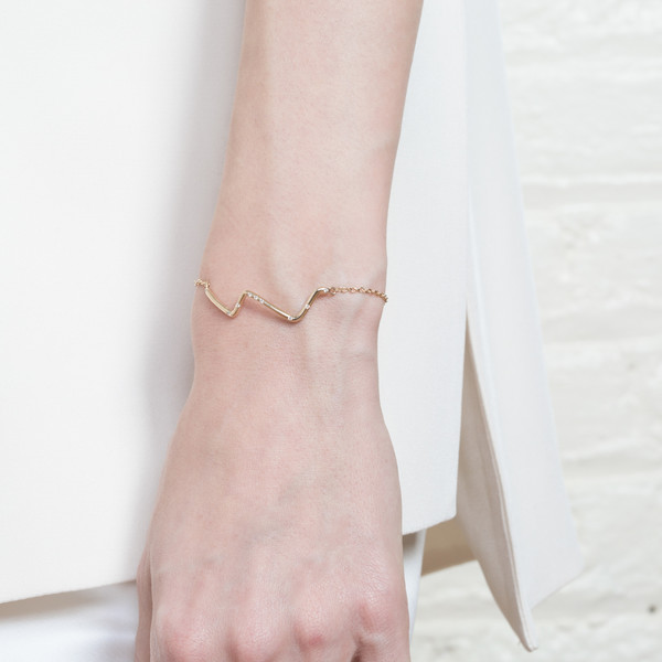 Shahla Karimi 14K Gold Subway Bracelet - Upper West Side to Lower East Side Shahla Karimi 14K Gold Subway Bracelet - Upper West Side to Lower East Side