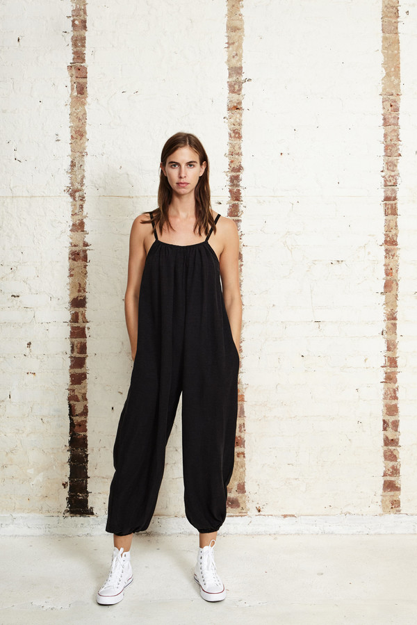 OffSeasonNYC Apolune Lounger Silk Slub Noile Black OffSeasonNYC Apolune Lounger Silk Slub Noile Black