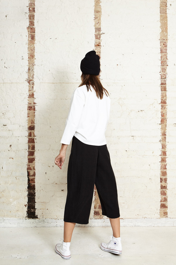 Off Season NYC Zinnia Pant Silk Slub Noile Black Off Season NYC Zinnia Pant Silk Slub Noile Black