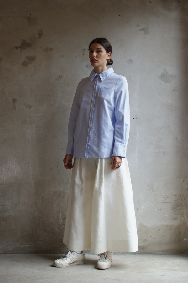 UNIFORME Kahn Smock Shirt (Azure Blue) UNIFORME Kahn Smock Shirt (Azure Blue)