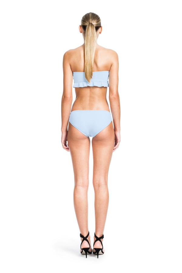 Beth Richards Chloe Top - Chambray BANDEAU WITH RUFFLE DETAIL Beth Richards Chloe Top - Chambray BANDEAU WITH RUFFLE DETAIL