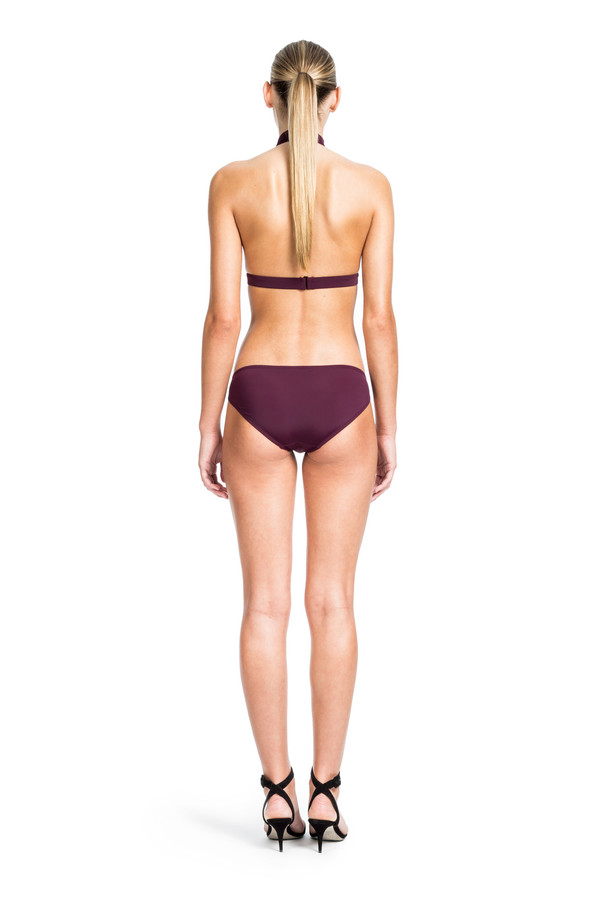 Beth Richards Gloria Top - Port PLUNGE FRONT TOP WITH CHOKER NECK CLOSURE Beth Richards Gloria Top - Port PLUNGE FRONT TOP WITH CHOKER NECK CLOSURE