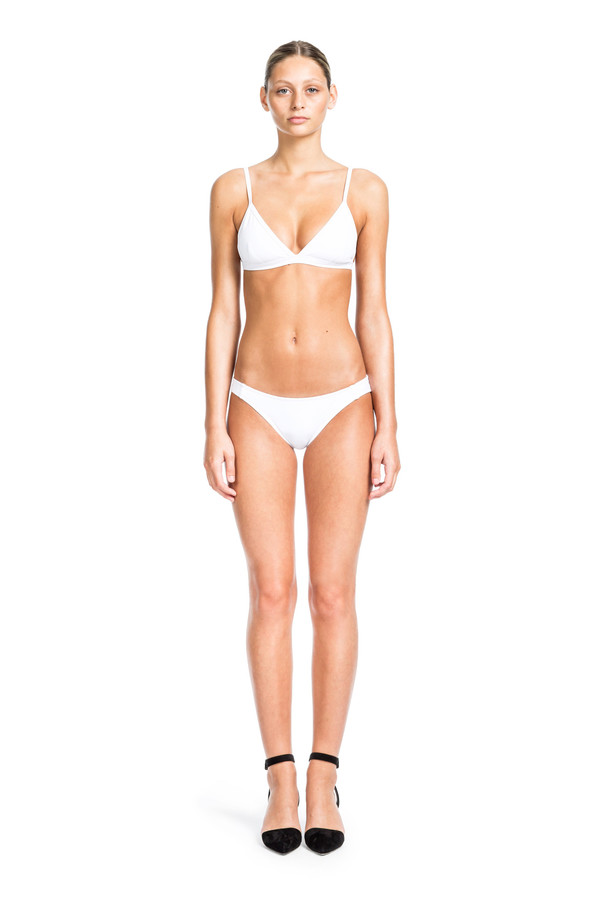 Beth Richards Second Skin Bra - White BASIC TRIANGLE BRA TOP Beth Richards Second Skin Bra - White BASIC TRIANGLE BRA TOP