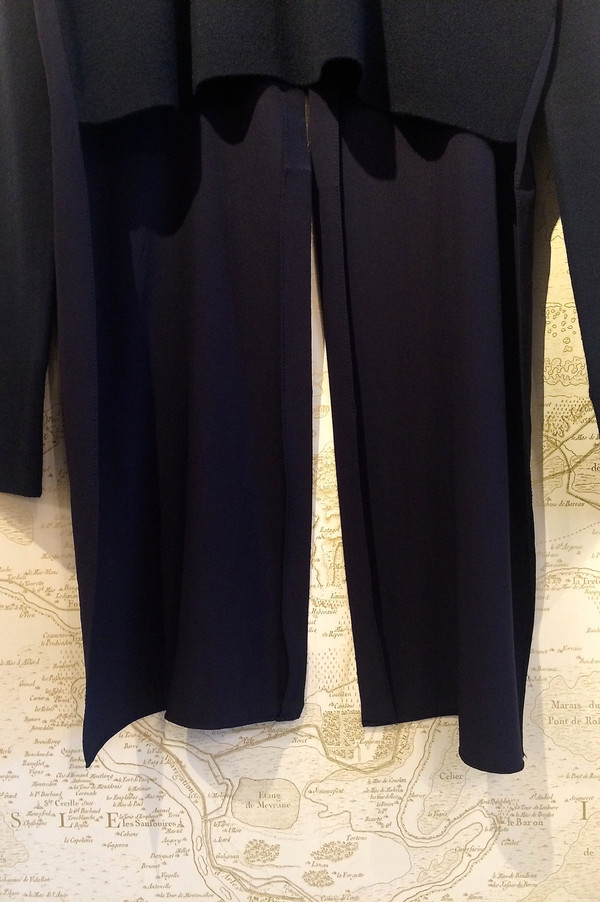 Rebecca Bree Mockneck Sweater with Silk Tails Rebecca Bree Mockneck Sweater with Silk Tails