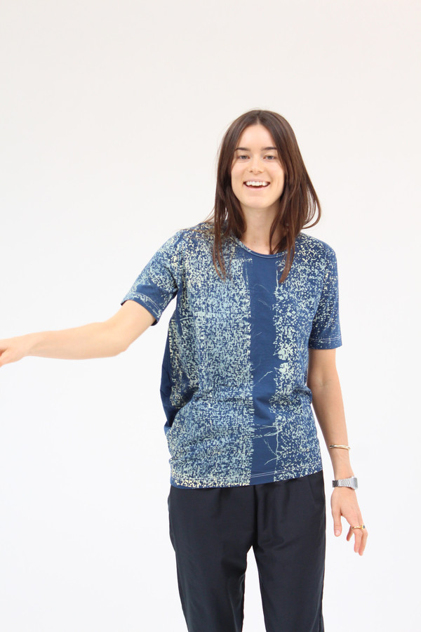 Anntian Edgy T Shirt Indigo Anntian Edgy T Shirt Indigo
