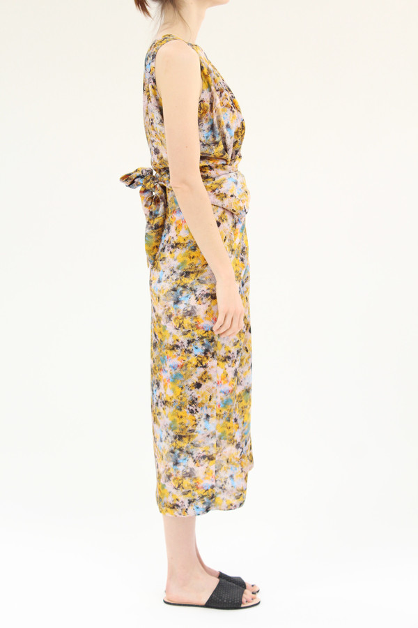 Anntian Print Long Dress Winder Anntian Print Long Dress Winder